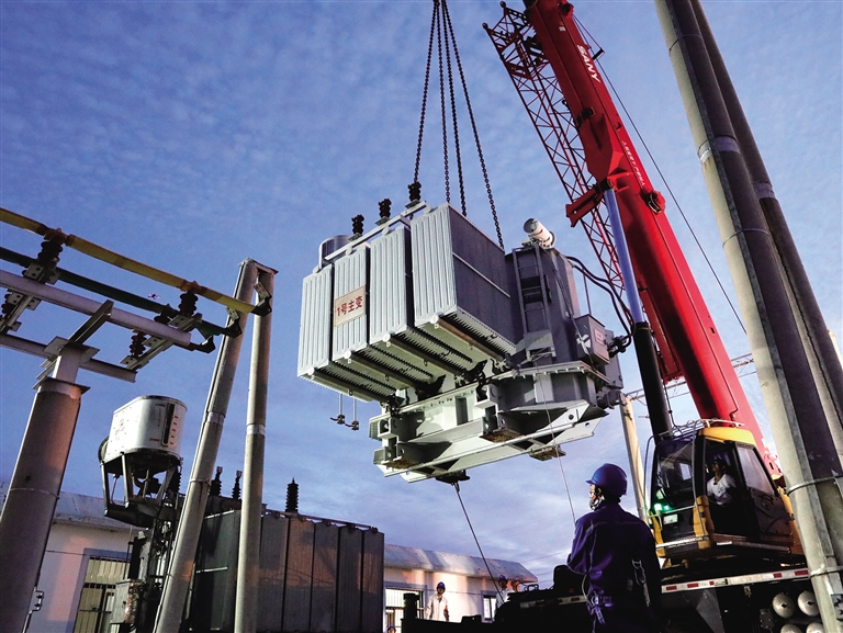 色旺沟站主变增容为迎峰度夏再添保障